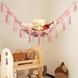 Grande capacité pour 45 jouets en peluche : le filet à jouets peut contenir environ 45 jouets en peluche (taille entre 14 et 20 cm). Il résout le problème de la perte de jouets, permet aux enfants de profiter de bons moments avec leurs jouets et de garder leur chambre et leur salle de jeux bien rangées et propres.