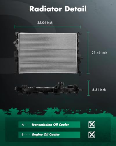 Image of SCITOO Aluminum Radiator compatible with Ford Escape