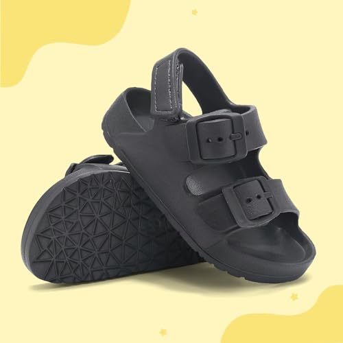 Image of Toddler Girls Boys Sandals Adjustable Buckle EVA Slipper Sandals With Hook Loop Back Strap