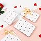BETESSIN Geschenkpapier Valentinstag Weiß - 4 Bögen Liebe Geschenkpapier Herzen 50x70cm - Hochzeit Verpackungspapier mit goldenen Herzen Motiv - Geschenkverpackung zum Valentinstag