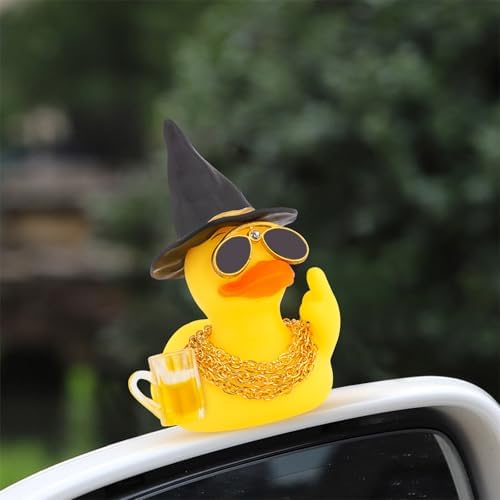 wonuu Halloween Rubber Duck Witch Duck Car Decorations — 사진 6