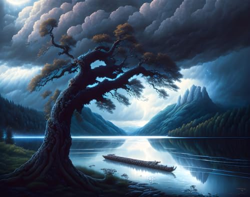 Peinture de paysage ELYRTHRIUMC pour l'ambiance zen du salon