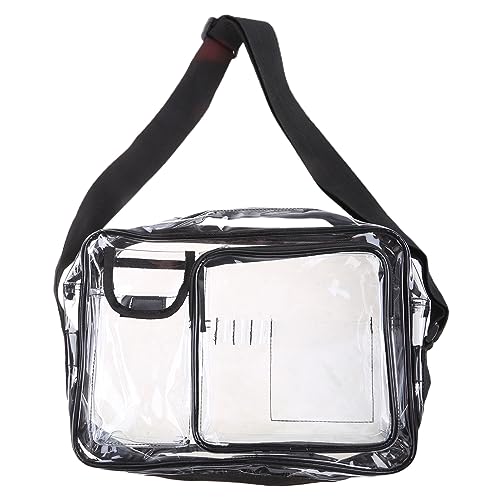 YOUNAFEN 14inch Anti-Static Clear PVC Bag Cleanroom Engineer Tool Computer Working Bags for Women Men Shoulder Crossbody Pouch