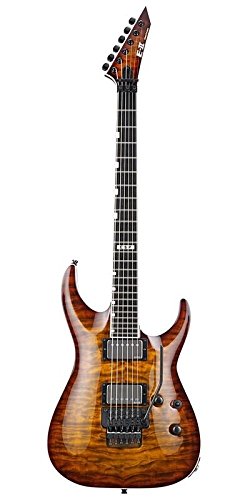 ESP E-II Horizon FR-II, Sunburst TESB Œil de tigre - Les Beatles, Paul McCartney, John Lennon, RIngo Starr, George Harrison ESP E-II Horizon FR-II, Sunburst TESB Œil de tigre