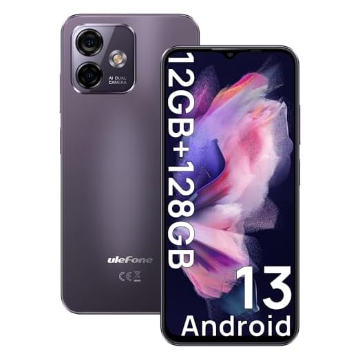 Ulefone Note 16 Pro Android 13 Smartphone Ohne Vertrag, 12GB+128GB/SD-256GB, 6.52" HD+5G WiFi, 50MP+8MP Kamera 4400mAh, Dual SIM 4G Handy Ohne Vertrag, Face ID/GPS/OTG/Violett