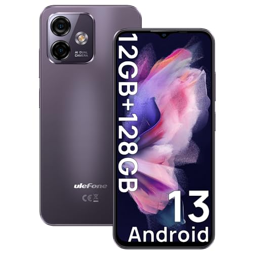 Ulefone Note 16 Pro Téléphone Portable 2024, 12Go+128Go/TF-256Go, Caméra 50MP+8MP, Écran 6.52
