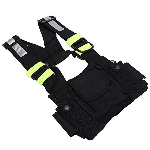 Arnés de Radio para el Pecho, Paquete Reflectante del arnés para el Pecho Bolsa para UV-5R / 82 / 9R / XR TYT TH-UV8000D / MD-380