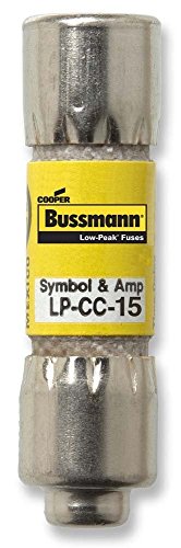 Fusible Bussmann BUSS-LP-CC-15 classe CC temporisé 15 ampères pour circuit de commande