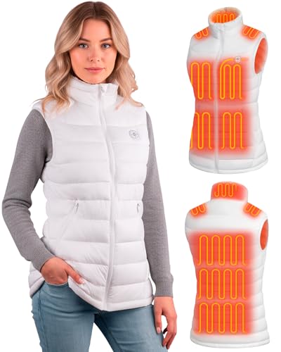 Best Heated Vests for Women: Stay Warm Without the Bulk (A Trainer's Honest Guide) 13 XINSONYUELL Womens Heated Vest with Battery Pack Included 16000mAh, Electric Lightweight Rechargeable Heating Vests with 15 Heating Zones