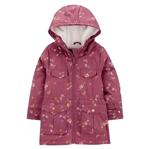 Image of OshKosh B'gosh Girls Fleece-Lined Midweight Hooded Jacket