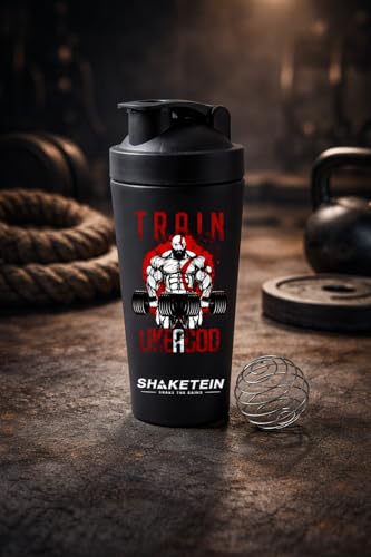 Image of Stainless Steel Gym Shaker Bottle 750ml | Leak Proof Protein Mixer Shaker | BPA Free | Metal Sports Water Bottle for Gym, Workout & Fitness (Anime-22-BLACK)
