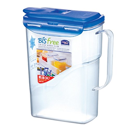 LOCK & LOCK Bisfree Slim Pitcher, 1.7 L, Clear