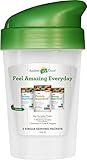 Amazing Grass Protein Superfood: Vegan Protein Powder, All in One Nutrition Shake, Shaker Cup + 3 Single Serve Flavors