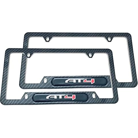 Mesport Carbon Fiber e Rust Free Sport License Plate Cover Frames Holder with Screw Cap (2X CB) Cover