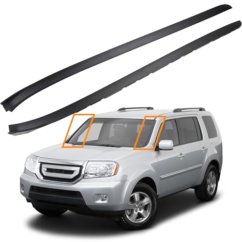 DIMEANI Windshield Trim Pillar Molding Trim Windshield Weather Stripping Compatible with Honda Pilot 2009 2010 2011 2012 2013 2014 2015 Driver Passenger Side Left Right 73162SZAA01ZA 73152SZAA01ZA