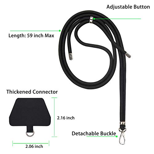 Takyu TYUSND-LANYARD-BLACK Phone Lanyard, Universal Cell Phone Lanyard thumb #2