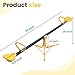Fayesioal Teeter Totter,360 Degree Rotation Seesaw for Kids Outdoor for Ages 4-12, Sit and Spin Teeter Totter Kids Outdoor Play Equipment