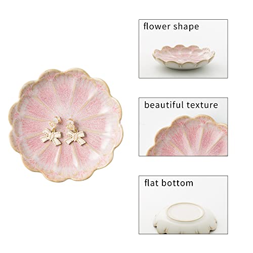 Image of BEUNAIZER Jewelry Dish Tray, Ring Dish, Ceramic Trinket Tray, Key Bowl