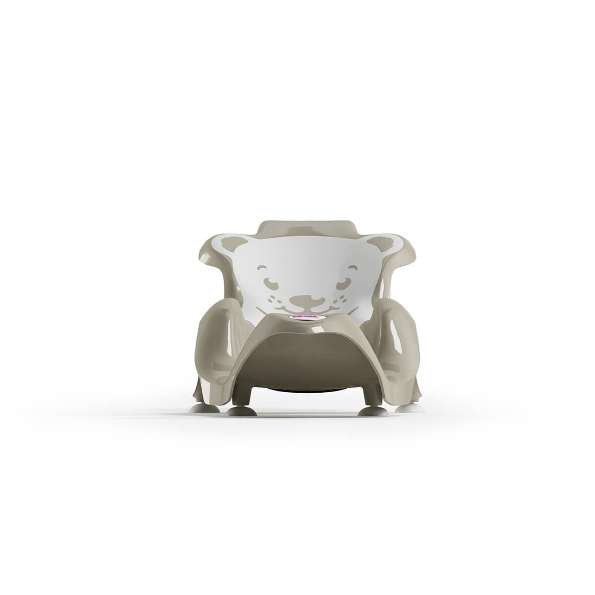OKBABY Buddy Sdraietta Anatomica con Seduta in Gomma Antiscivolo per il Bagnetto del Neonato, 0-8 Mesi (8 kg), Grigio
