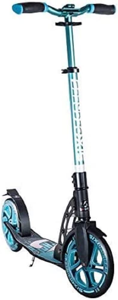 Six Degrees Pro Adult and Kids Scooter - XL Deck, ABEC 7, Foldable, Height Adjustable, Safety Reflectors for Ages 8-12 - Push Kick