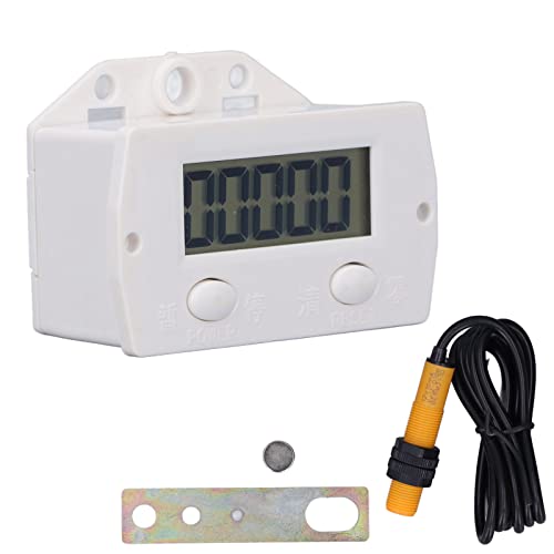 Digital Counter Electronic Clicker Counter Magnetic High Sensitive Row Number Electronic Counter 0~99999 Electronic Tally Counter with Magnetic Induction Switch