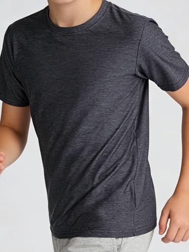 Image of 5 Pack Boys Shirts Youth Athletic Dry-Fit Tshirt Tops for Youth Teens 5-18Y