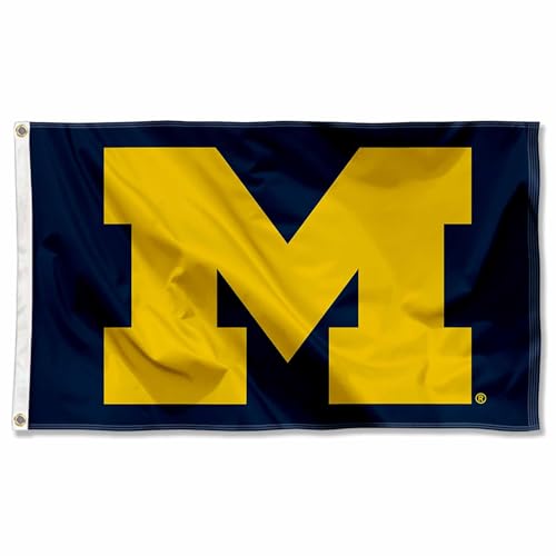 College Flags & Banners Co. UM Michigan Wolverines University Large College Flag