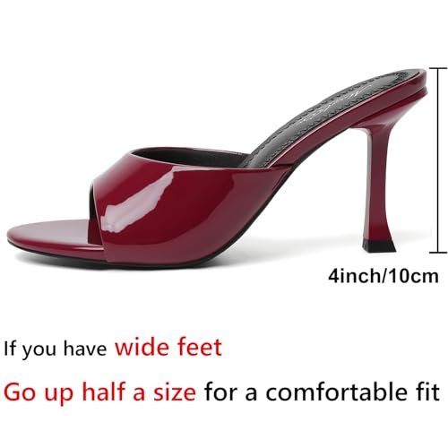 Image of Mostrin Kitten Heels for Women Round Toe Heels With Bow Vintage Mules Sexy Slip on Stiletto Backless Sandals for Party Daily