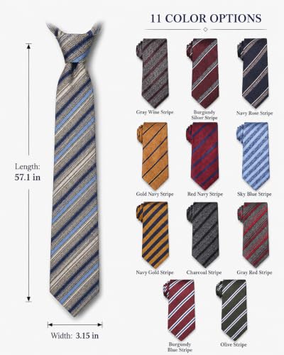 Image of WeiShang Neckties for Men, Classic Formal Tie