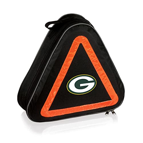 PICNIC TIME NFL Green Bay Packers Roadside Emergency Car Kit, Auto Vehicle Safety Road Side Assistance with Jumper Cables and Car Tool Kit, (Black with Orange Accents) -  699-00-179-124-2