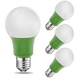 Energetic LED Grow Light Bulb for Indoor Plants, 8W 2200K A19 Grow Bulb, 60 Watt Equivalent Full Spectrum Grow Light Bulb, 800lm, E26 Base, UL Listed，4-Pack