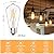 MorningLight Dimmable Vintage LED Edison Bulbs 60Watt, E26 LED Edison Bulbs 60 Watt Warm White 2700K, ST58 6W Antique Decorative Filament Bulb for Farmhouse Pendant, Porch Lights, 600LM, 2 Pack