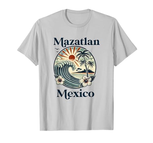 Mazatlán México Recuerdo Vacaciones Viajes Hombres Mujeres Recordatorio Camiseta