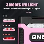 ‎DNA Motoring TOOLS-00212 Pink 12V DC Digital Tire Inflator Portable Air Compressor with Pressure Gauge for Cars, Bicycles, Motorcycles,Balls