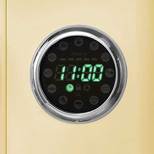 Nostalgia Retro Countertop Microwave Oven Large 800Watt 0.9 cu ft