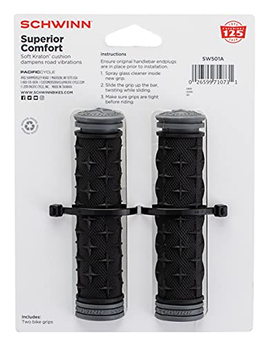 Schwinn Ergonomic Comfort Bicycle Grip, Assorted Pack #TOP3