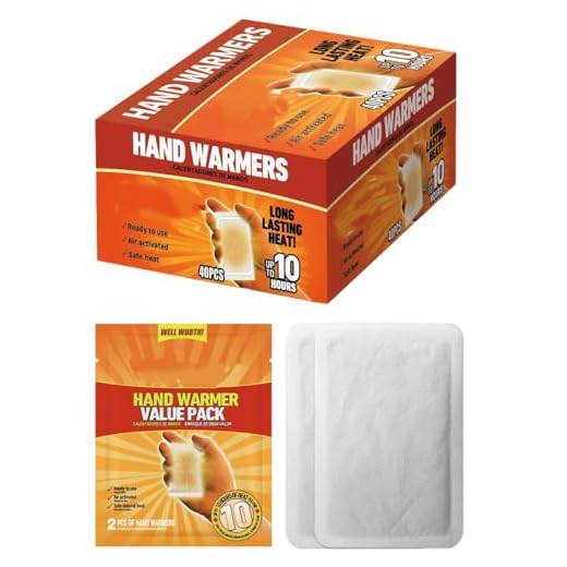 Calentadores de Manos en Paquete económico: Calor Duradero de 10 Horas, activados por Aire, Ideales para Hombros, Abdomen, Cintura y Rodillas. Paquete Familiar de 40 Unidades.