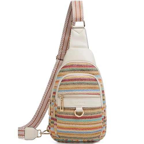 Image of cakang Womens Sling Bag Crossbody Bags for Women Vegan Leather Sling Backpack Daypack Fanny Pack Crossbody Purse Travel