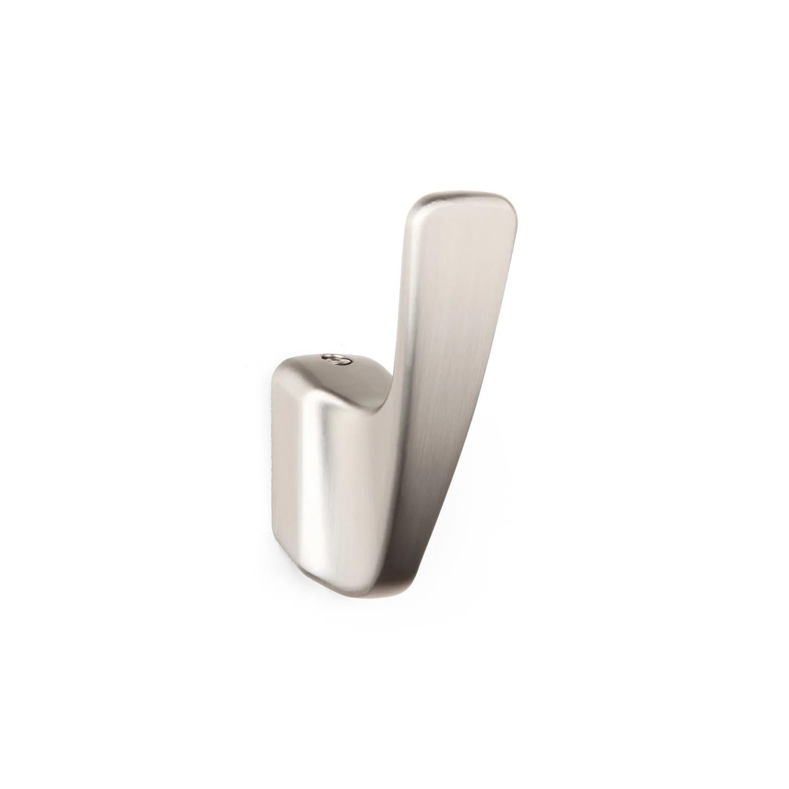 Dhetye Brushed Nickel 1Pc Coat Rack Wall Hooks Coat Rack,Wall Hooks,Matte Gold Storage Towel Holder Kitchen Bathroom Accessories(Brushed Nickel 1Pc)