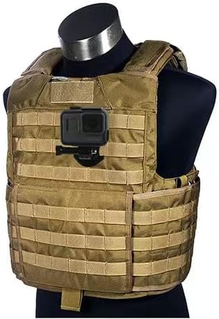 Miniatura 7 de Lupholue MOLLE Chaleco táctico Base conexión colgante hebilla soporte compatible con GoPro Hero 11, 10, 9, 8, 7, (2018), 6 5, Hero Black, cámara de