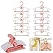 auvstar Cintre Enfant Extensibles Porte-Manteau Bébés avec Crochet ,Cintres Plastique Réglables pour Enfant,Vêtements Bébés de Antidérapant Stockage Cintres,Empilables Peu encombrant(28-37cm) (Rose)