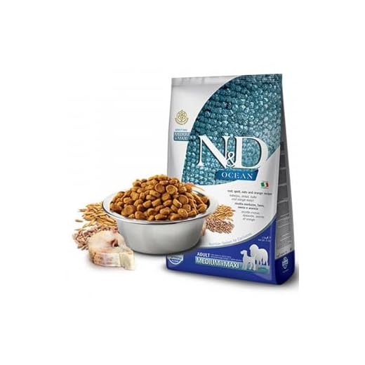 Farmina Natural & Delicious Ocean Ancestral Grain Cod & Orange Adult Medium & Maxi Dog Food 26.4 lb