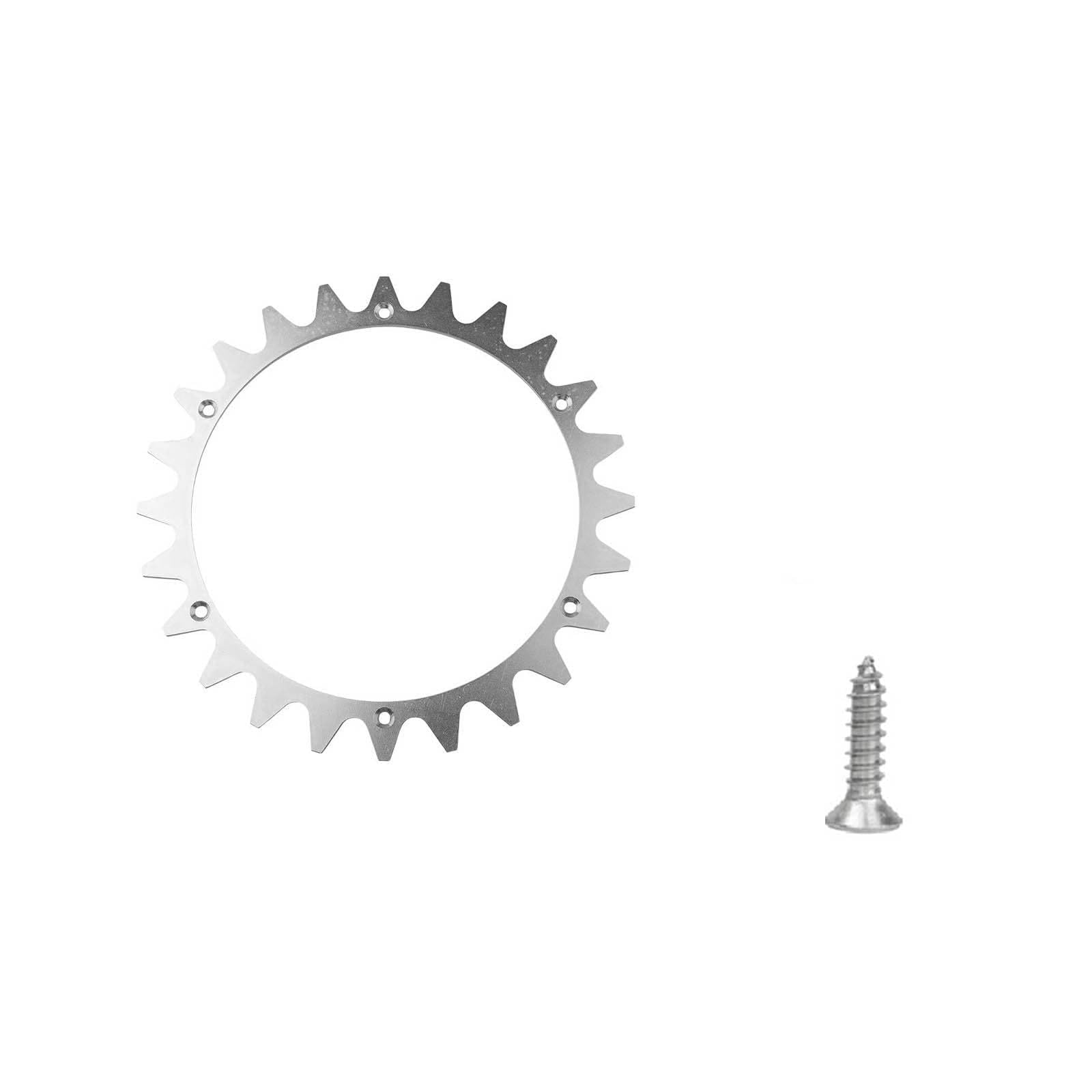 Estacas de metal antideslizantes para cortacésped robot para tipo L, kit de pernos de rueda de tracción de 225 mm, 14 piezas plateadas para piezas de repuesto