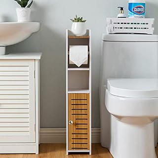 AOJEZOR Toilet Roll Holder,Chrome Toilet Paper Holder Behind Toilet Storage for Restroom Cabinet,Toilet Paper Holder with Toilet Paper Holder Insert,Toilet Roll Storage for Small Space
