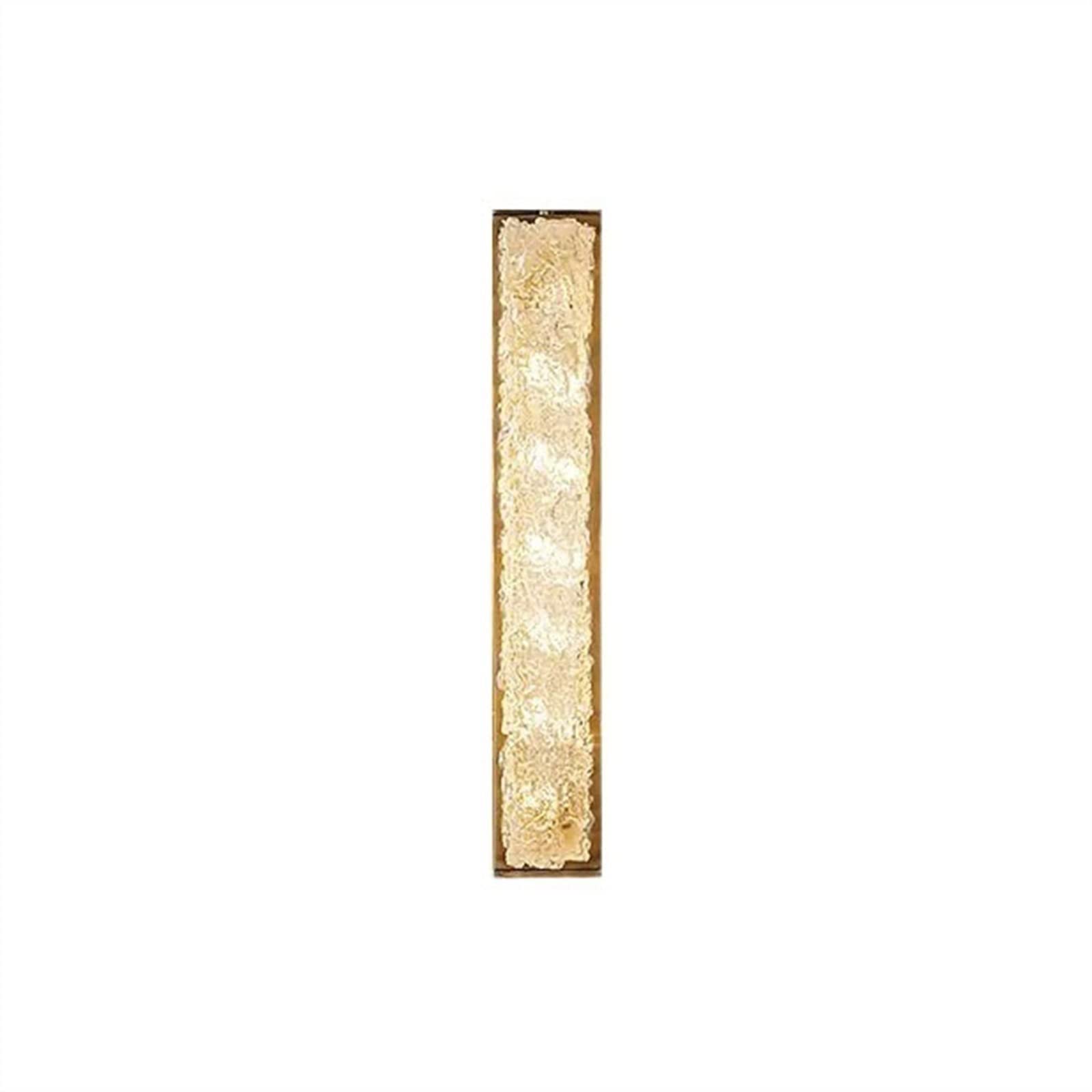 YNIYUJKL Wall Lamp Simple Narrow Strip Wall Lamp Bedroom Bedside Lighting Copper Light Luxury Corridor Staircase Wall Lamp Wall Mount Light,Gold-40cm