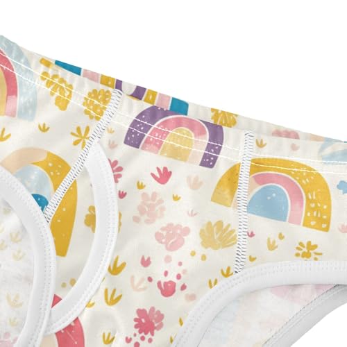 KLL Cute Rainbow Boho Style Toddler Boys Cotton Athletic Underwear Cute Children Undies4