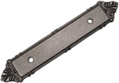 25 Pack - Cosmas 9466WN Weathered Nickel Cabinet Hardware Handle Pull Backplate/Back Plate - 3" Inch (76mm) Hole Centers