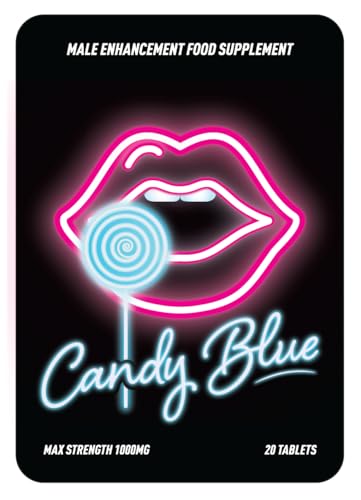 Candy Blue for Men - 1000mg - Natural Performance Support - 20 Tablets - Made in UK
