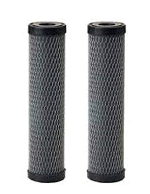 CFS – 2 Pack Universal Advanced Premium Carbon Filter Standard Capacity Whole House & RV Water Filter – Whole House Replacement Water Filter Cartridge, 5 Micron - Black