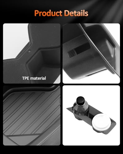 Image of CDEFG for 2025 2026 Toyota Camry Center Console Cup Holder Organizer Insert TPE Accessories- Fits Camry (LE, SE, XLE, XSE)